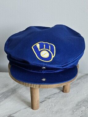 Vintage Milwaukee Brewers Painters Hat Snapback | Royal Blue Yellow Ball & Glove
